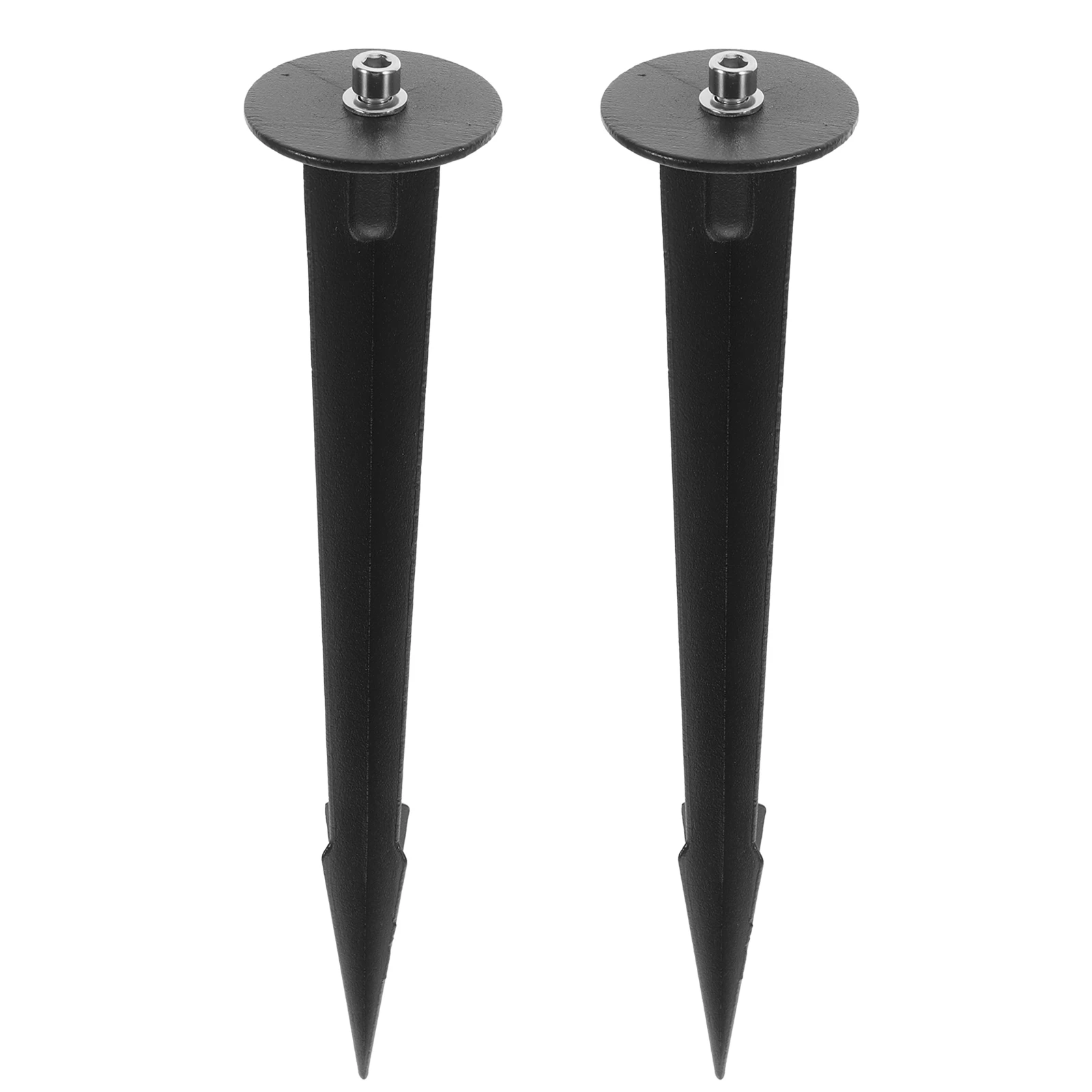 

2pcs Solar Ground Plug Light Durable Metal Stakes Landscape Lighting Garden Spikes Weather Resistant Outdoor Stake