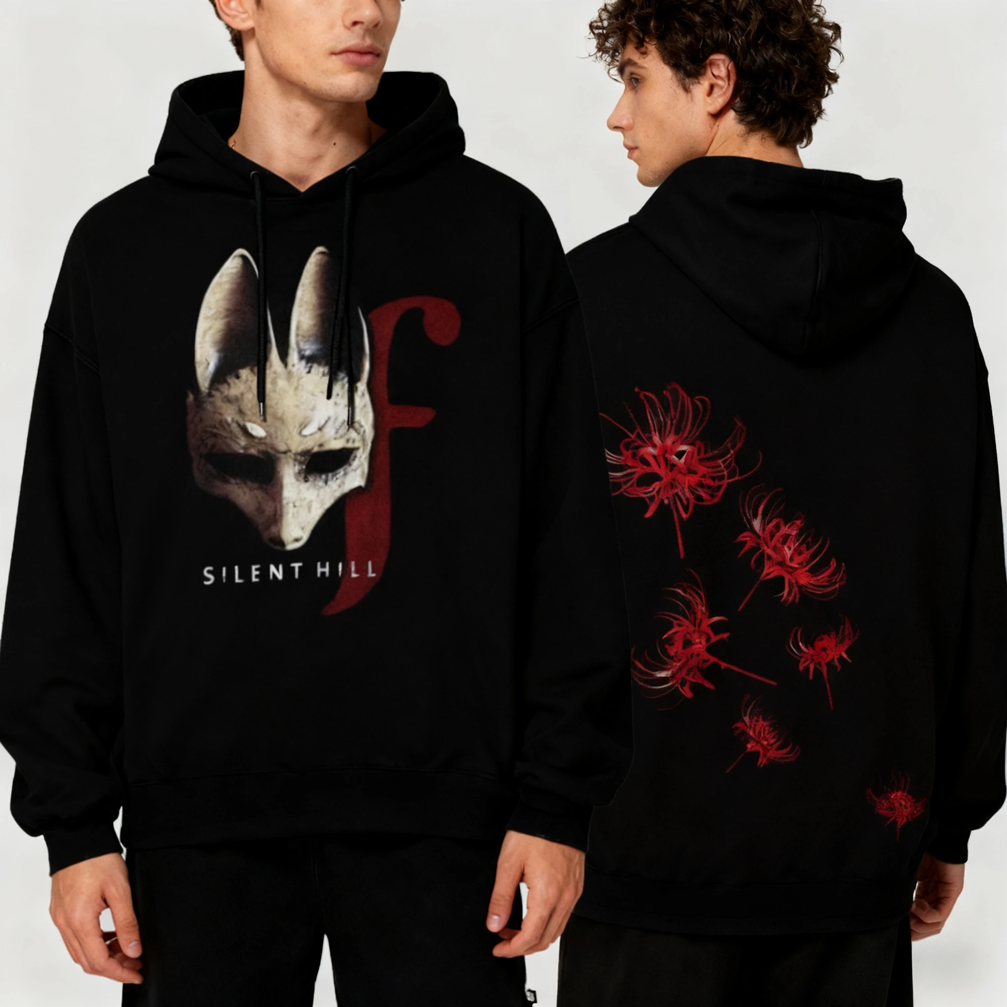 لعبة إثارة 26 سنة جديدة صامتة هيل F الشتاء هوديي الرجال والنساء سميكة الصوف الدافئة هوديي الخريف ملابس رياضية البلوز المعتاد #2