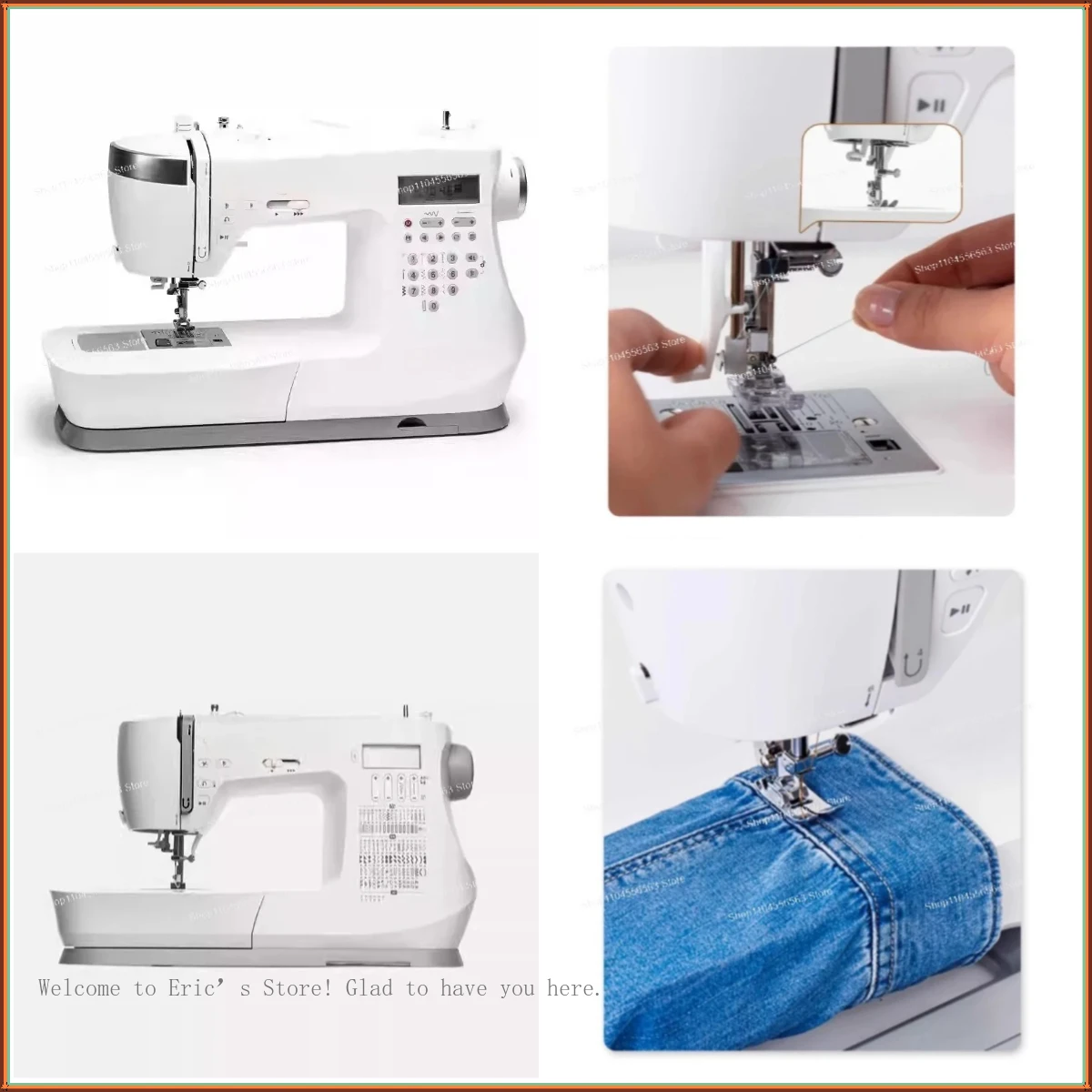 9960 Sewing & Quilting Machine, 1172 Stitches Electronic Auto Pilot, with Accessory Kit & Extension Table for Home Craft