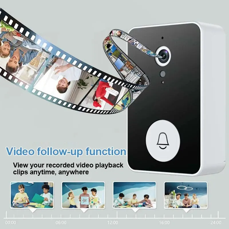 Intelligent Wifi Night Vision Low-Power Vga Visual Doorbell App Remote Language Intercom Mobile Push Notifications