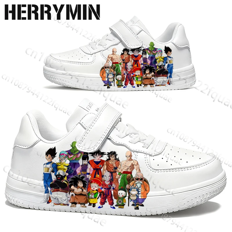 

Dragon Ball Boys Girls Parent Child Shoes Woman Waterproof Leather Slip Resistant Durable Wear Resistant Leisure Shoes Footwear