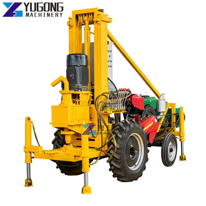 100 Meter Hydraulic Portable Diesel Engine Track-type Water Well Drilling Rig Mounted Water Well Drilling Rig Machine