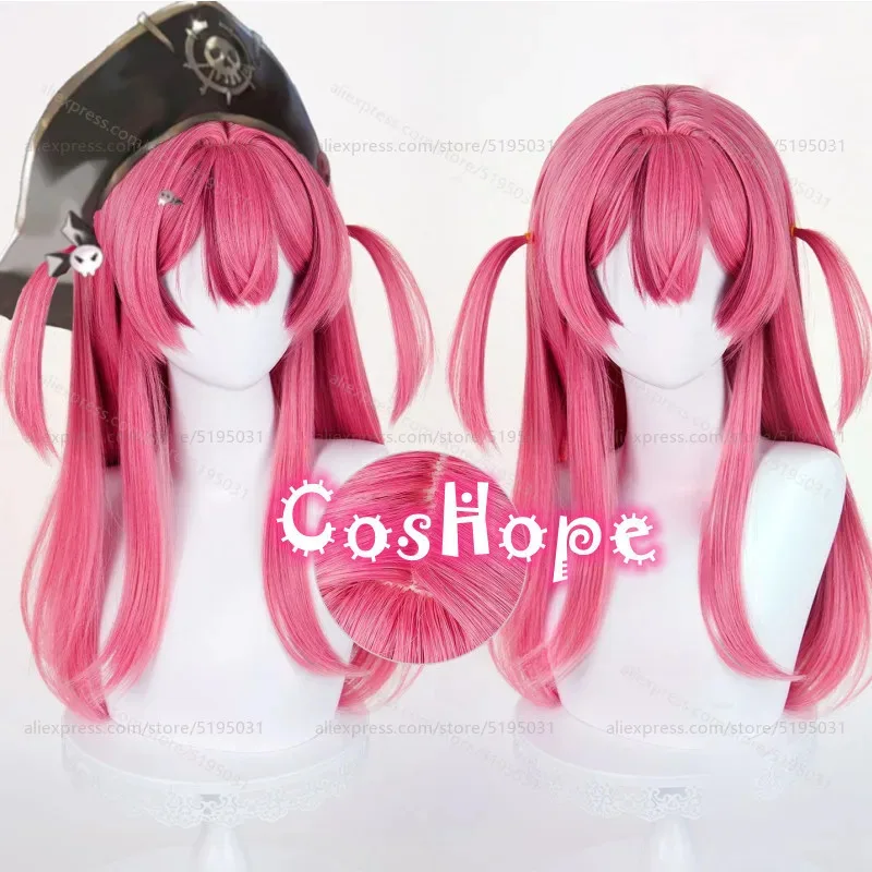 

Nikke Mast Cosplay Wig 58cm Long Rose Pink Wig Anime Cosplay Wigs Heat Resistant Synthetic Wigs for Carnival Halloween Costume