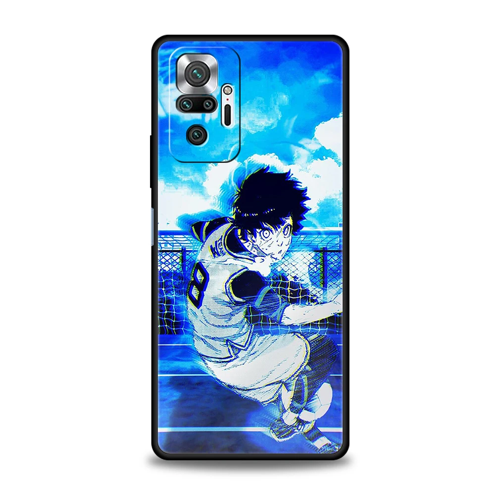 Funda de teléfono con cerradura azul de dibujos animados para Redmi 13C 10C Note 13 12 10 11 Pro Plus 7 8T K40 K50 Gaming Pro Plus 5G bolsas de carcasa suave