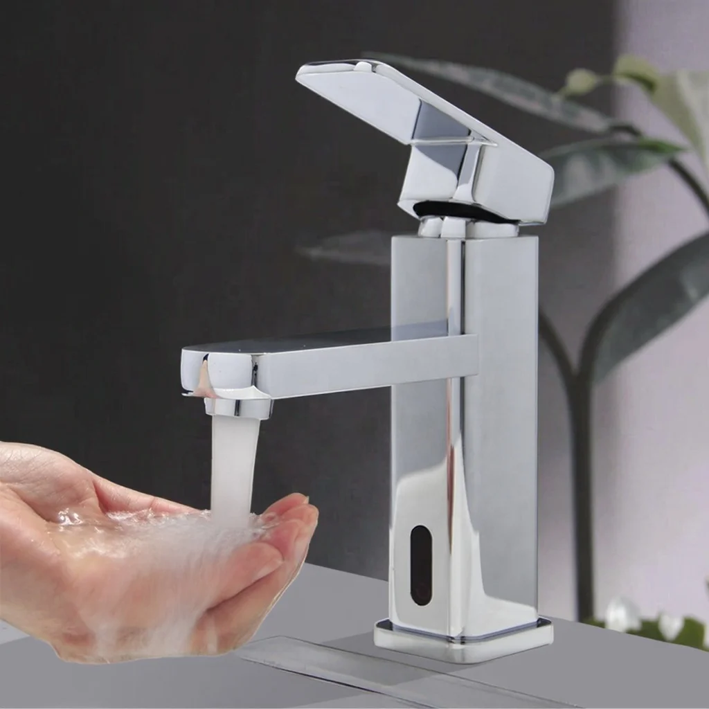 

Умный латунный кухонный автоматический смеситель для раковины, автоматический бесконтактный датчик смесителя для раковины