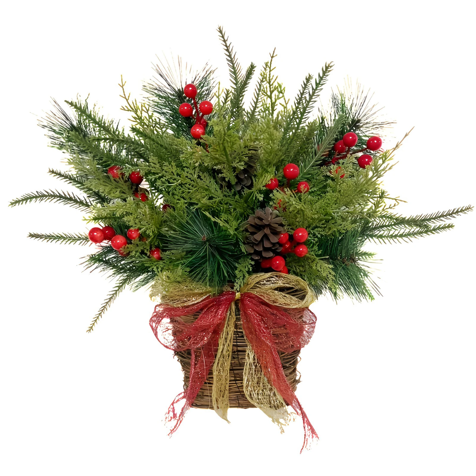 

Sturdy Christmas Decorative Flower Basket Tough Plastic For Enduring Holiday Beauty Helps Beauty Throughout Holiday