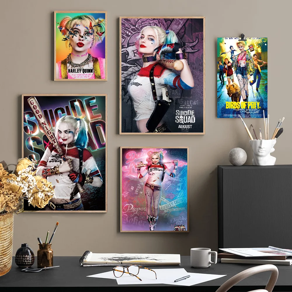 1PC B-BEAST K-KINGDOM D-DC H-Harley Q-Quinn Posters And Prints Canvas Printing Wall Art Picture For Living Room Home Decor Gifts