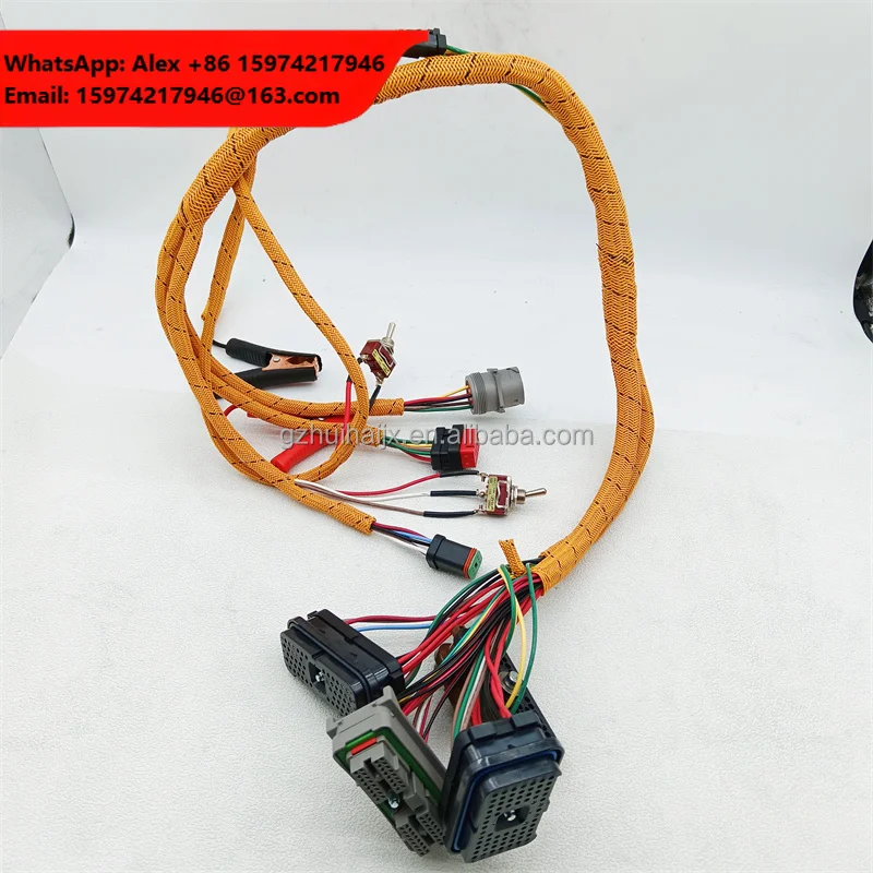 Construction Machinery Parts Diesel Engine Test Wire Harness C6.4 6.6 C7 C15 C9 3126B Diagnostic Engine Wiring Harness Test