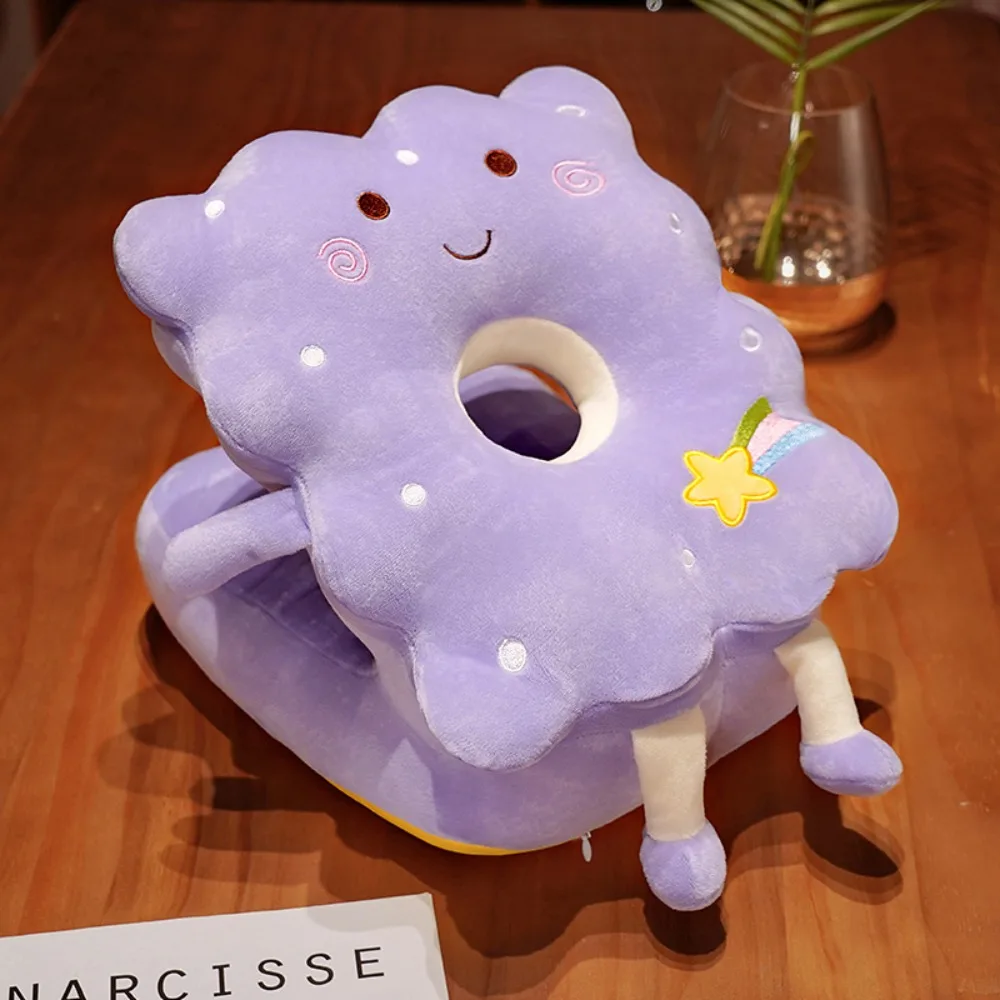 

Double-sided Hand Warmer Pillow Plush&Ice Silk Keep Warm Cookie Office Nap Pillow Stuffed Sunflower Cartoon