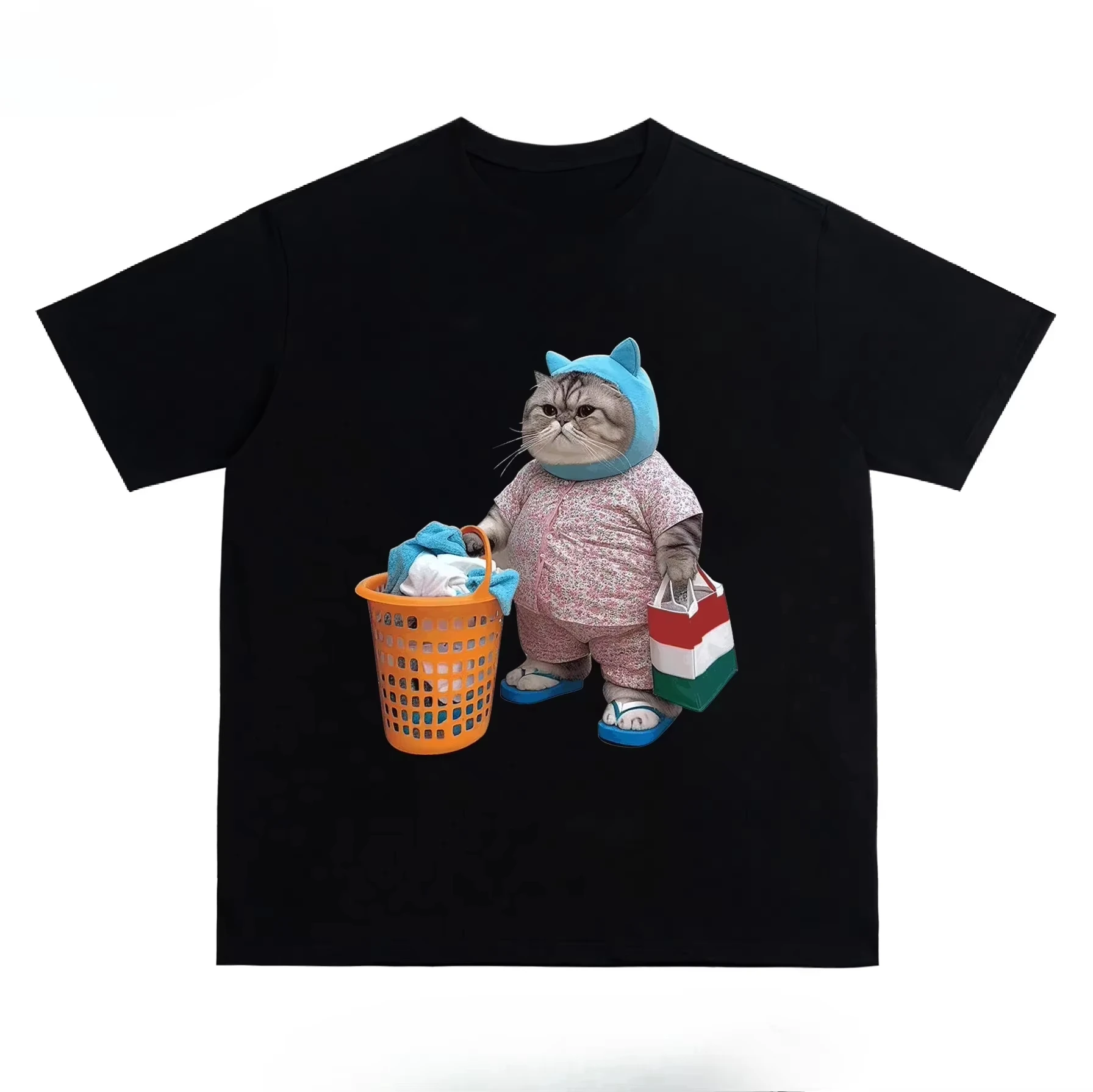 المرأة القطن تي شيرت المحملة Casuai قصيرة الأكمام Crewneck قمة الموضة الشارع الشهير الخريف قميص الجرافيك تي شيرت قمصان للنساء