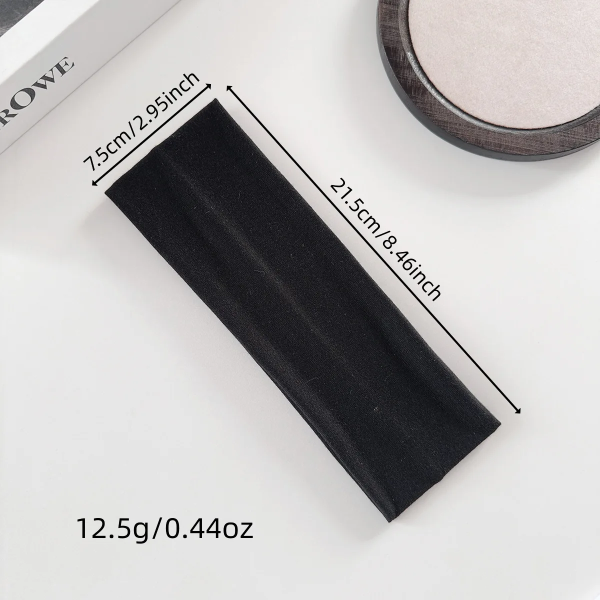 1pc Premium Solid Wide Headband High Stretch Yoga Hair Band for Women Sports Gym Sweat Absorbing Cotton Headwrap