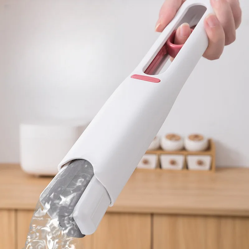 

Hand-free Desktop Mini Mop Powerful Absorbent Cotton Head Portable Handheld Mops Kitchen Bathroom Washbasin Cleaning