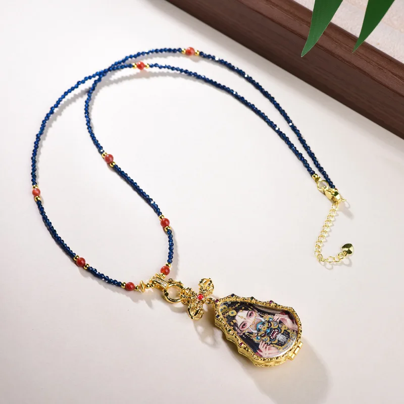 

2026 New Chinese Style Southern Red Agate Clavicle Chain Adjustable Necklace Rope for Thangka Buddha Pendant Gifts