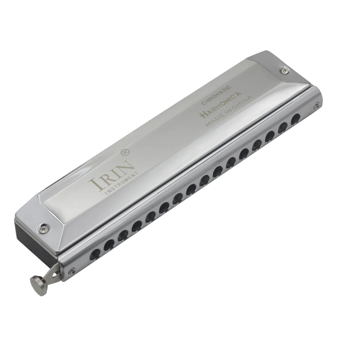 IRIN 1664 16 Hole Chromatic Harmonica 64 Tones Harmonica Silver