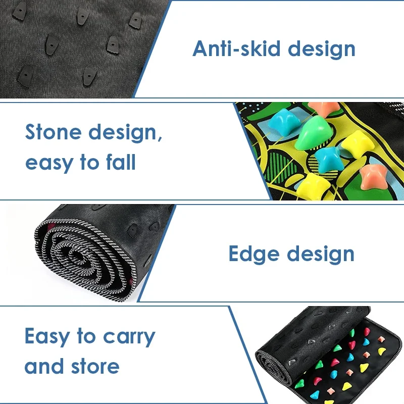 وسادة تدليك القدم مع لوحة ضغط الإصبع تقليد أوزة لينة حجر الطريق قدم نقاط الوخز تدليك تخفيف الألم تهدئة