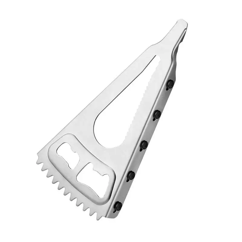 Apriscatole in acciaio inossidabile apribottiglie manuali portatili in acciaio inossidabile con striscia di Silicone antiscivolo risparmio di sforzo a forma di V