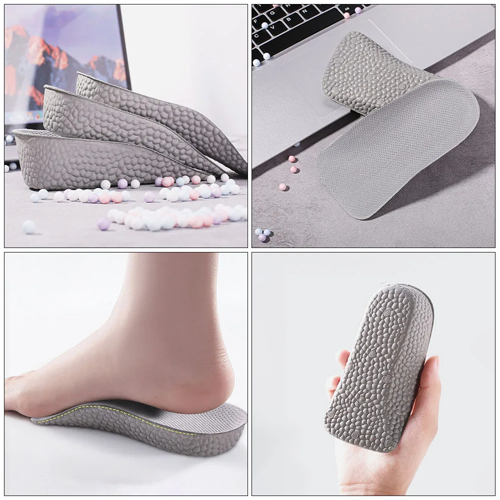 

2 Pairs Heightening Insoles Lightweight Shockproof Cushions for Women Shoes Increase Heel Inserts EVA Material