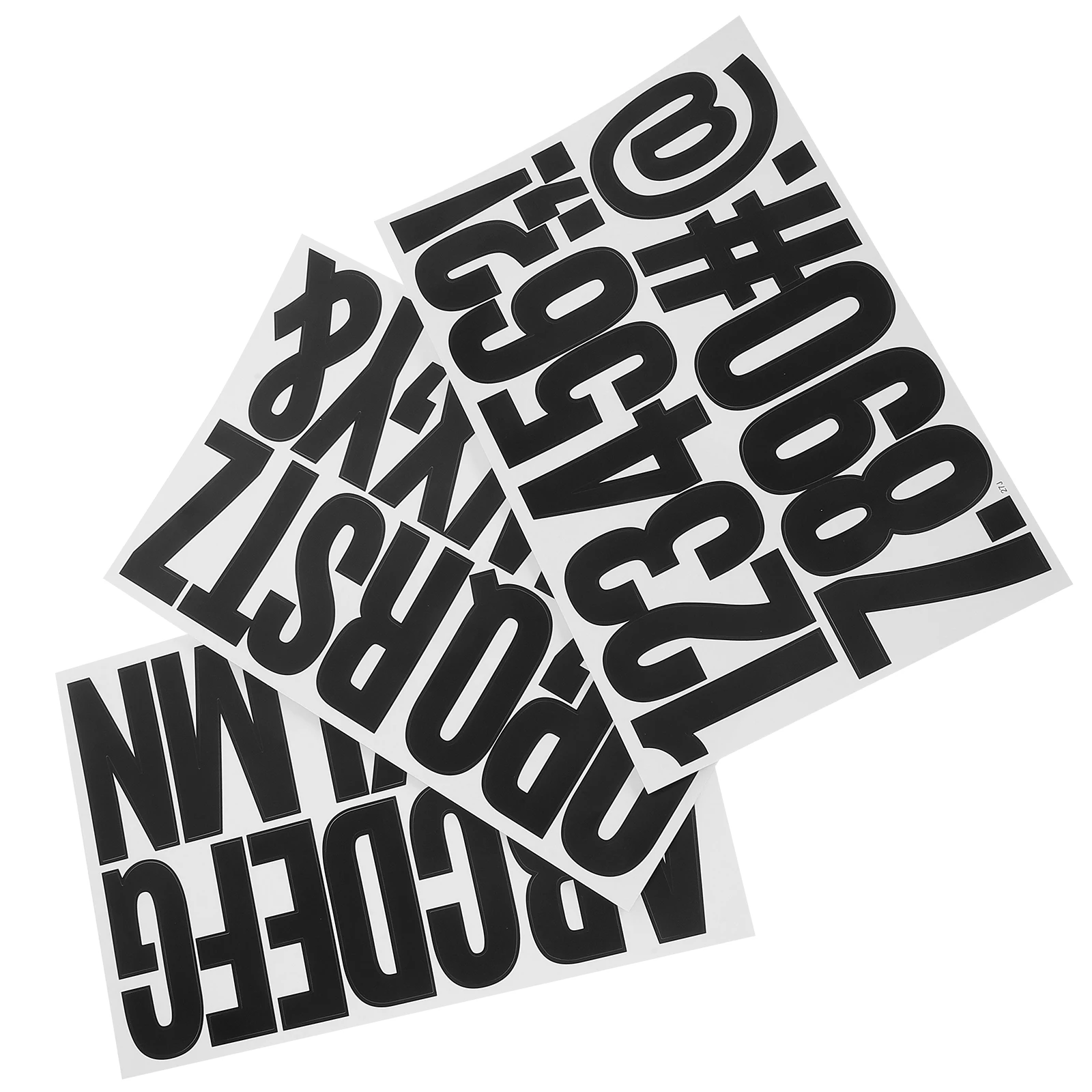 

8pcs Alphabet Letter Number Stickers Set Durable Self Adhesive For Scrapbook Crafts Diaries Envelopes Glass Cups Bottles