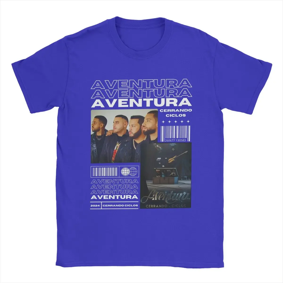 Apparel Vintage Cotton T Shirt Top Tee Clothes Unique Men Women's 2024 Aventura Tour Closing Concert T-Shirts Clothing Tops new