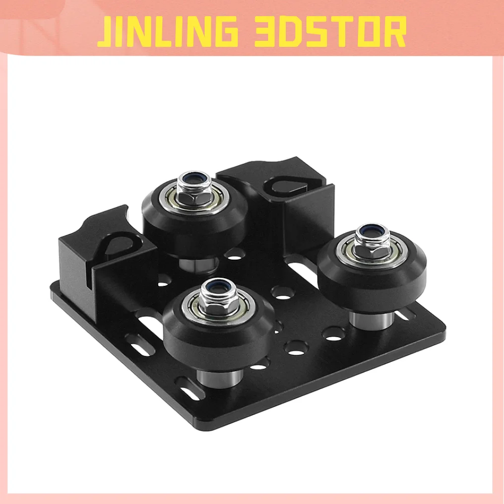 

V-Slot Y-Axis Slider Aluminum Plate buckle 2020 Aluminum Profile with timing belt buckle for Tronxy X3 Tevo 3D printe