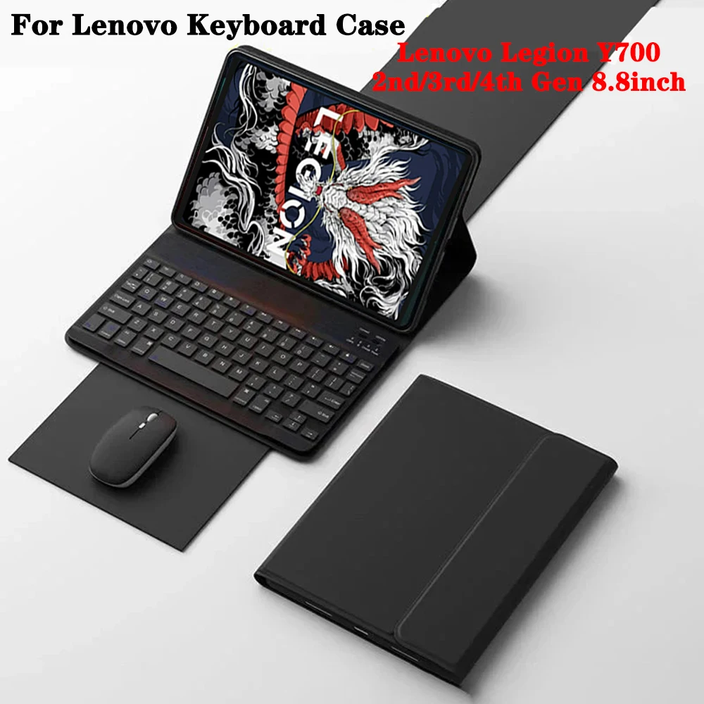 For Lenovo LEGION Y700 8.8 lnch Keyboard Case,Tablet Protective cover for Legion Y700 2nd /3rd /4th Gen with Detachable Keyboard