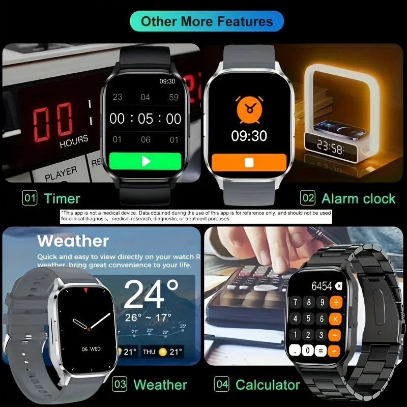 ساعة ذكية نسائية بسيطة وأنيقة، ساعة ذكية للرجال بشاشة AMOLED HD، مكالمات لاسلكية، مساعد صوتي