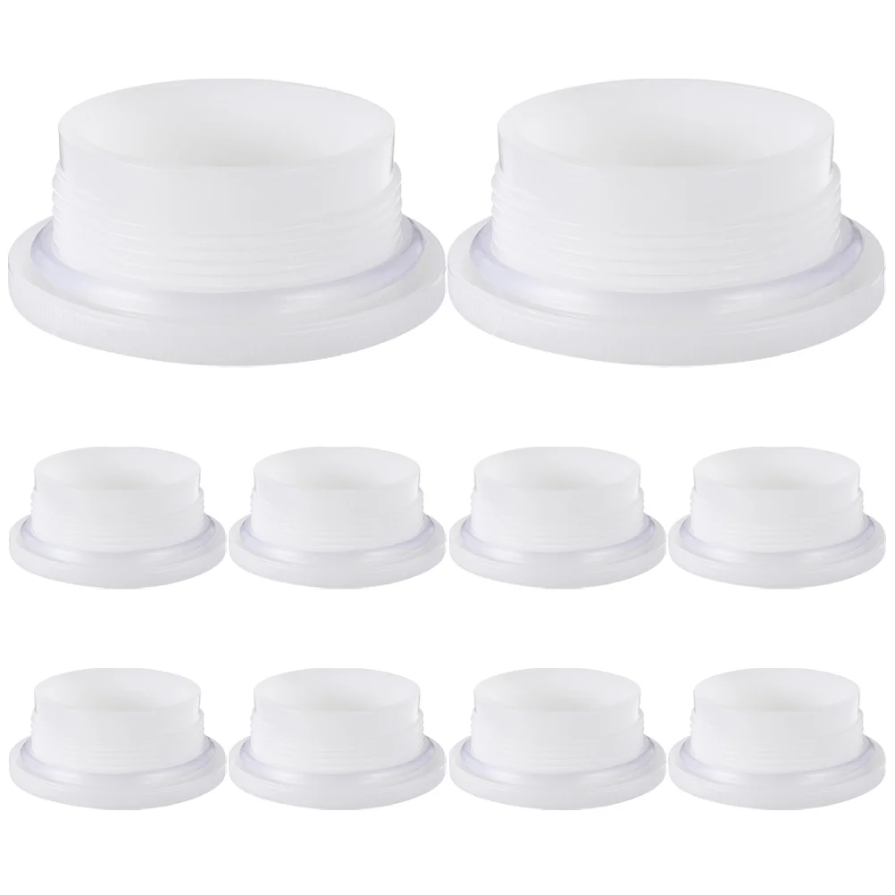 10pcs 200L Chemical Drum Bung Caps External Thread Plastic Bucket Lid Sealed Leakproof Dustproof Oil Drum Seal Caps