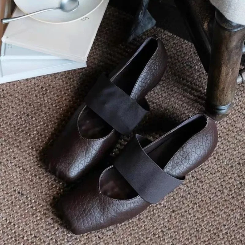 Novo estilo feminino sandálias de salto alto casual cinta elástica lolita mary jane sapatos plataforma de luxo sapato de salto baixo feminino