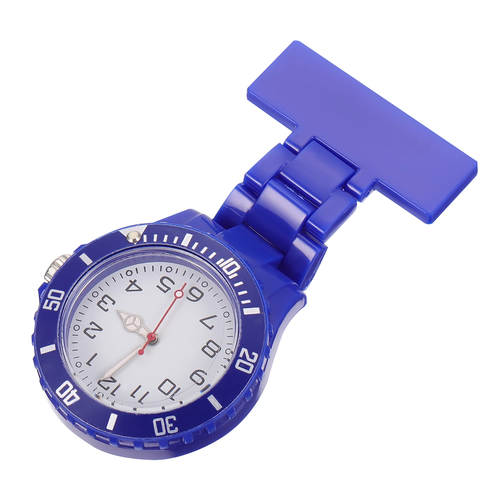 

1pc Luminous Pocket Nurses Doctors Waterproof Glow Pointer Quartz Chest Watch Portable Nursing Fob Watch Brooch Clip On
