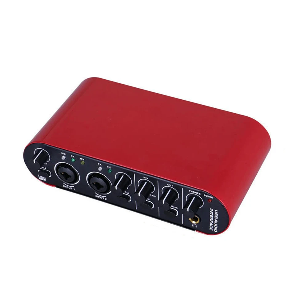 

USB-аудиоинтерфейс 24-бит с функцией Loopback для гитары и студии, компактный внешний микшер, разработанный для записи и стриминга