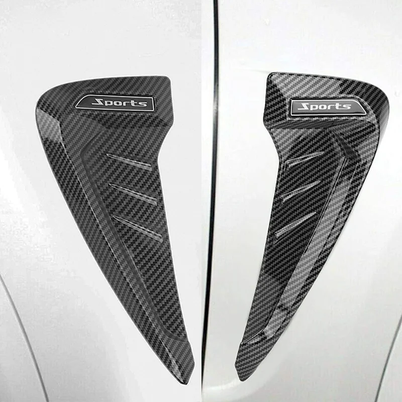 Universal Sport Car Shark Gill Side Air Vent Cover For BMW Accessories F10 F30 E60 E36 X5 E70 Mazda Cx5 Rav4 Mitsubishi Outlande