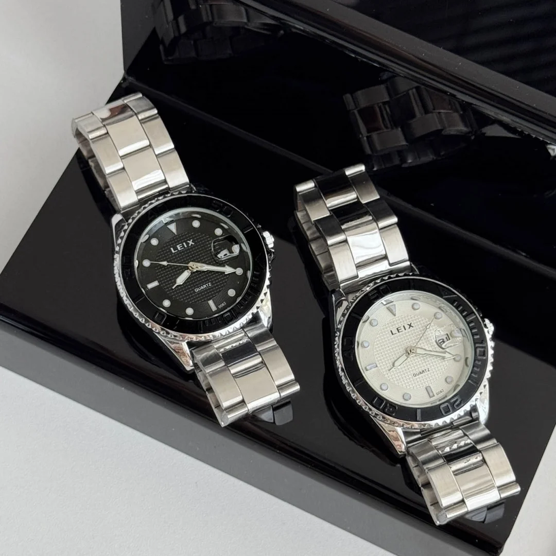 تاريخ العلامة التجارية ساعة رجالية بسيطة الفولاذ المقاوم للصدأ حزام الأصلي حركة الكوارتز ساعات الأعمال للرجال ساعة الذكور reloj hombre