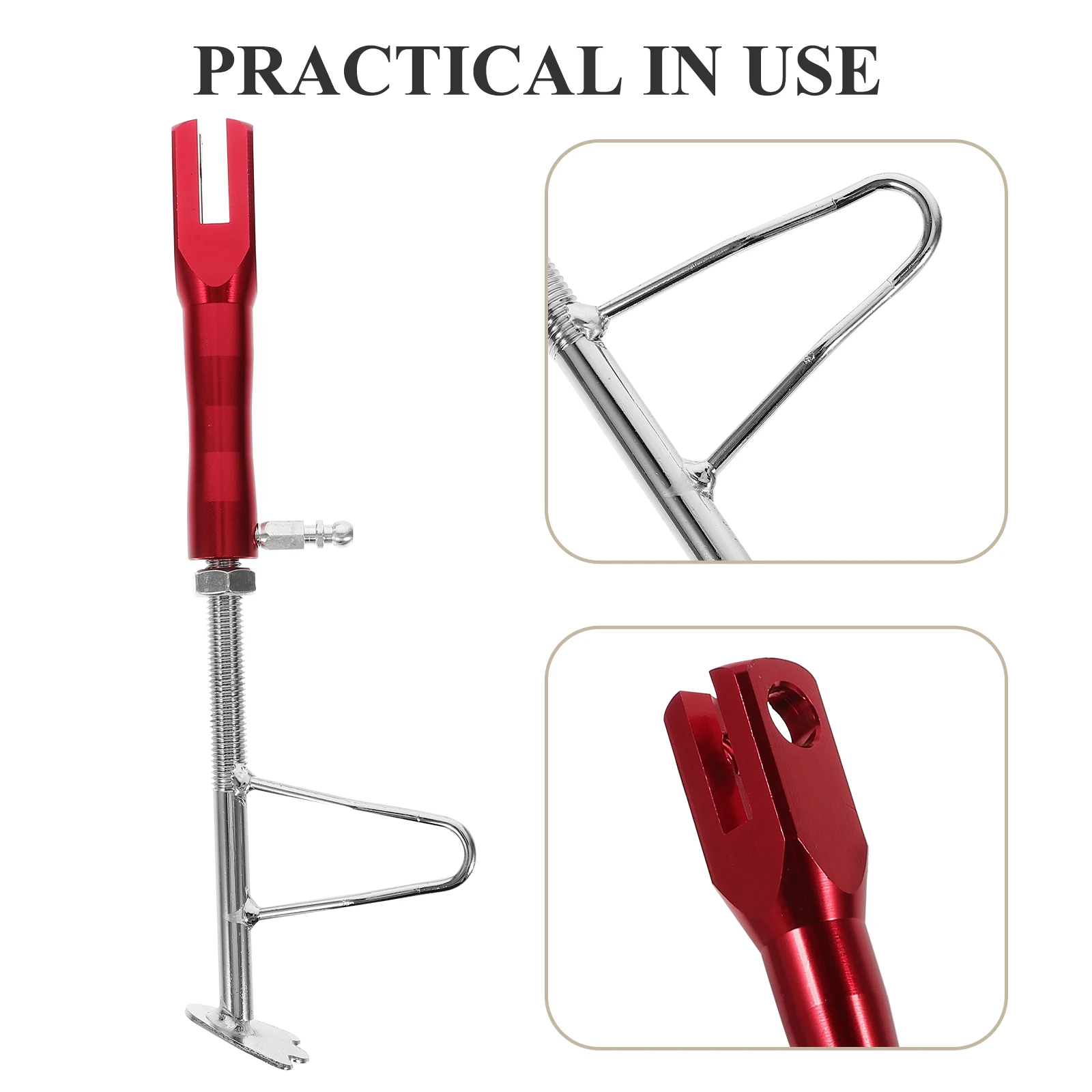

Motorcycle Kickstand Replacement Metal Side Stand Foot Electric Scooter Parts Durable Accessories For Bike Modifications Scooter