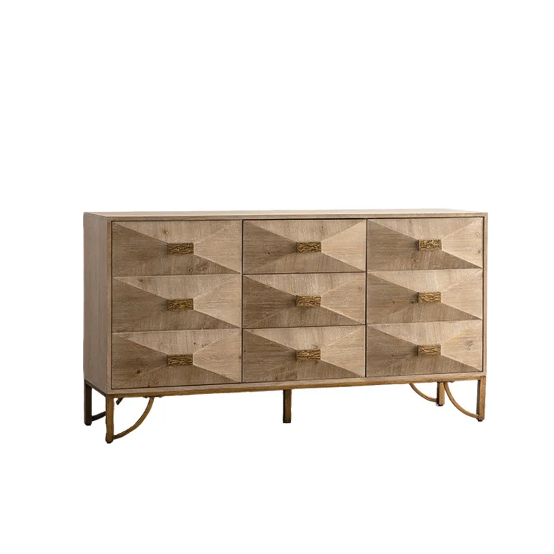 

Log color antique door cabinet, living room decorative chest cabinet, household entry partition shoe cabinet storage cabinet