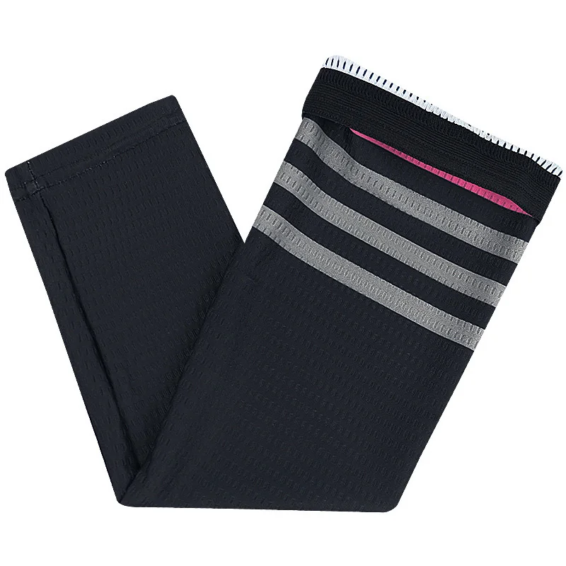 Mesh New Stripes Cycling Sleeves Aero Summer Breathable Cool Sun Protection Anti-UV Men Women Mountain Bike Arm Sleeve Sport