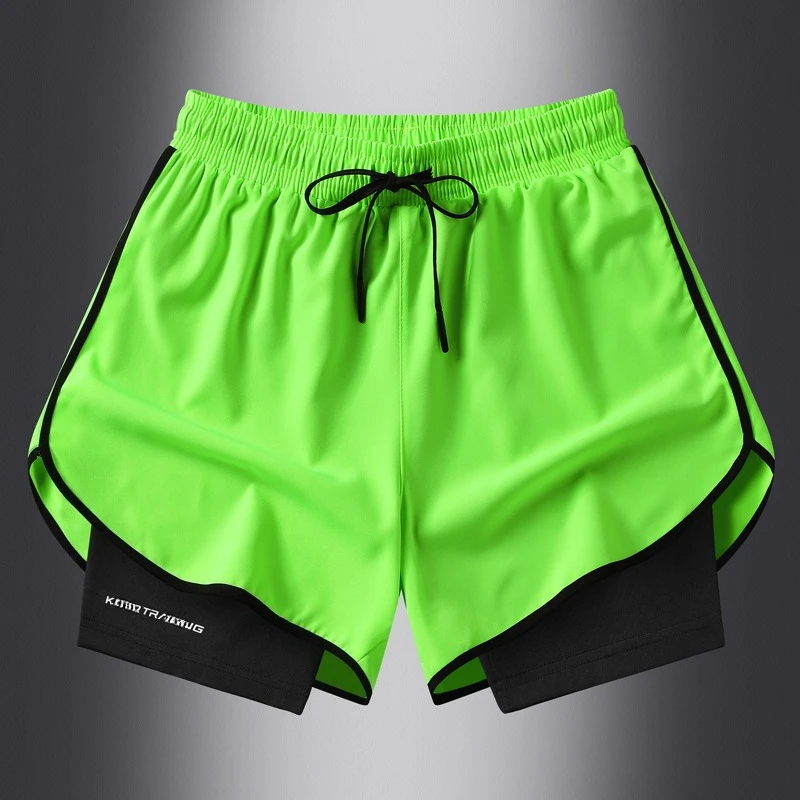 

Men's Sports Shorts Marathon Fitness Jogging Outdoor Cycling Hiking Speed Drying Ice Silk Training Pants Running Pants