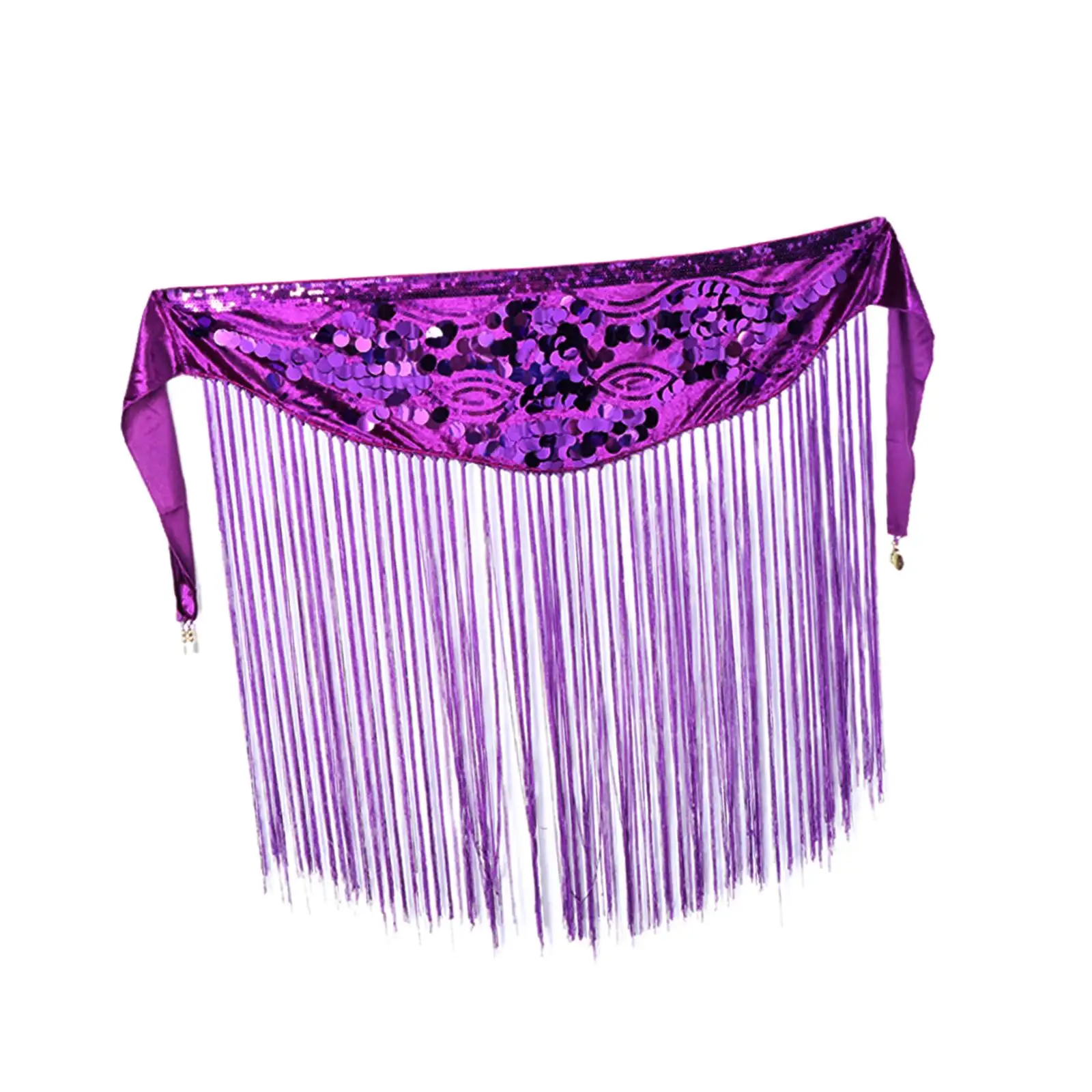 Belly Dance Skirt Hip Scarf Outfit with Tassels for Summer Beach Tango Festival
