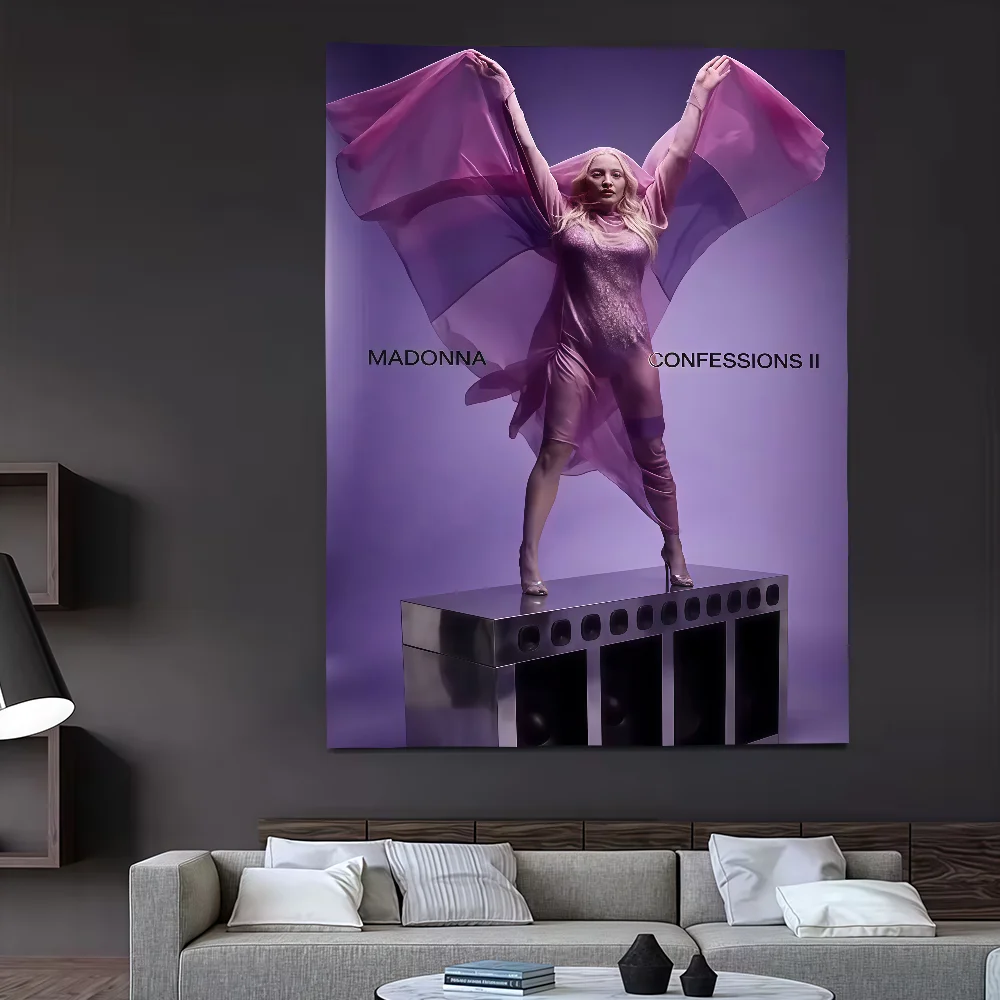 Bekentenissen ii Zangeres M-Madonna-S vlag Feestdecoratie Kunst Picknick Thuis Hangend Kamperen Buiten Feestbanner