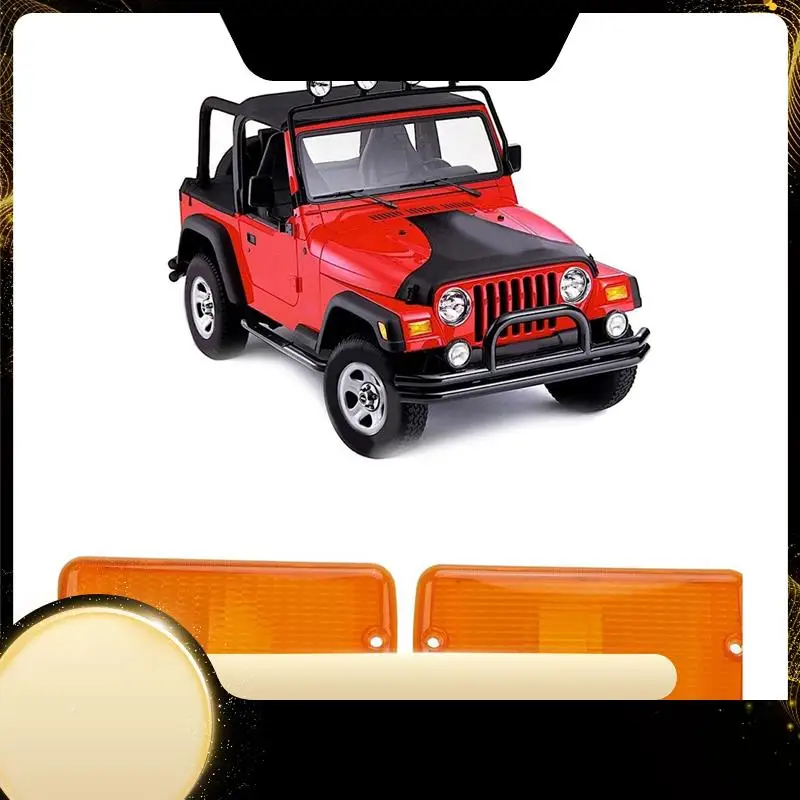 

Car Front Turn Signal Light Cover 55157033AA 55157032AA For Jeep Wrangler TJ 1997-2006 Front Bumper Light Cover-A74F