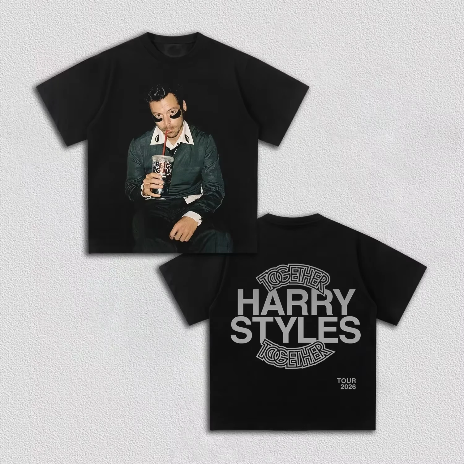 Kiss All The Time Disco Occasionally Harry Styles Graphic Print T-Shirt Men Women O-neck Cotton Tee Loose Casual Oversized Top