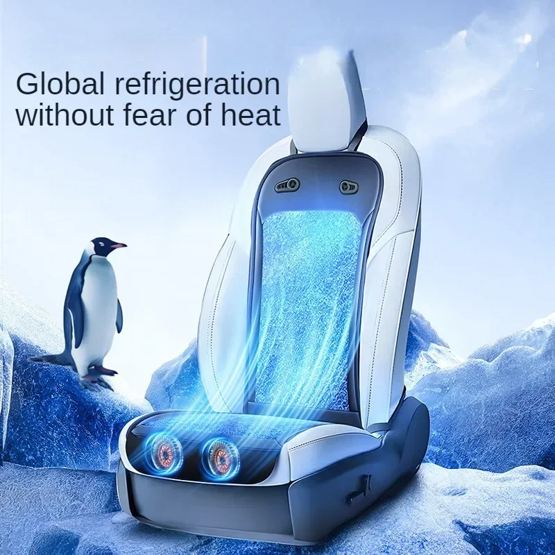 

New Universal Air Conditioned Seat Cover Cooling Car Seat Cushion DC 12V/24V Car Ventilated Seat Cover with 24 Air Outlets