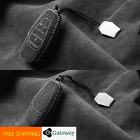 Brand new Customized Alcantara 100% Car Key Case Cover Holder Key Shell Buckle for Aston Martin DB11 Vantage DBX