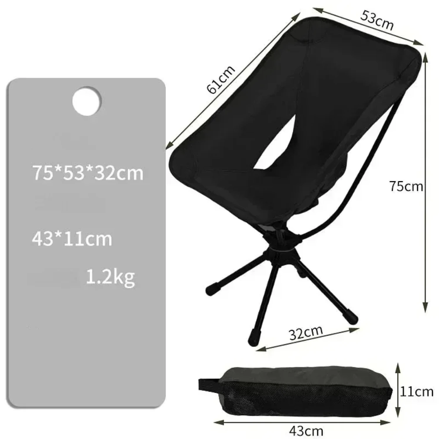 New Outdoor Portable Camping Chair Oxford Cloth Folding Lengthen Camping Seat  Fishing BBQ Festival Picnic Beach Ultralight Chai