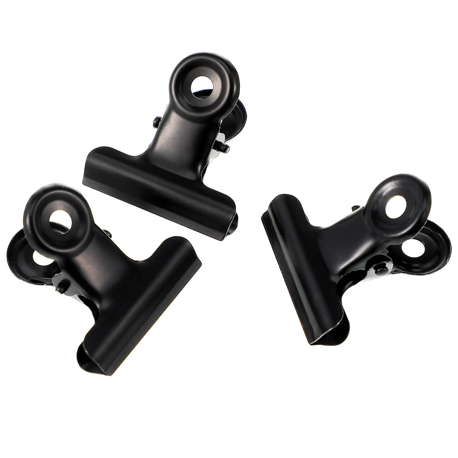 10 Pcs Shaping Clip Document Holder Clips Metal Fold Hinge Paper Clamp Ticket Stainless Steel Multifunctional