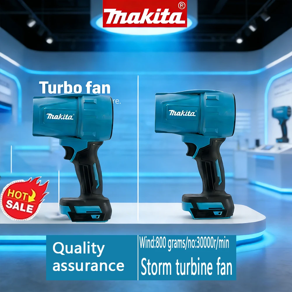 

Rechargeable Makita 18V Turbo Air Duster, 30000RPM Violent Blower for Efficient Car Cleaning & Dust Removal