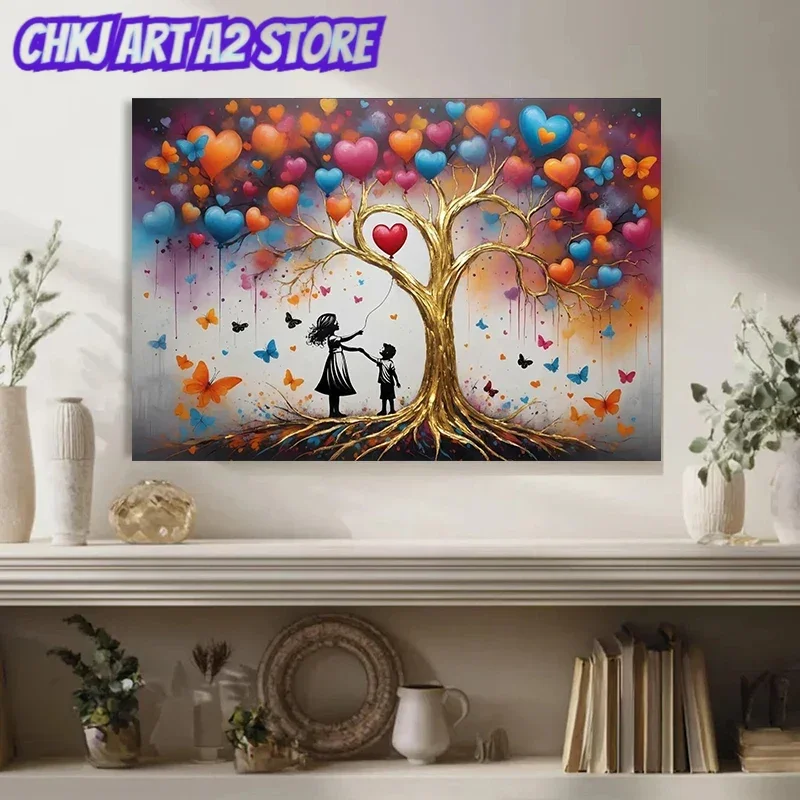 Tree of Life Gustav Klimt Modern Graffiti Street Poster and Prints Canvas Painting Wall Art Pictures Home Decor Cuadros