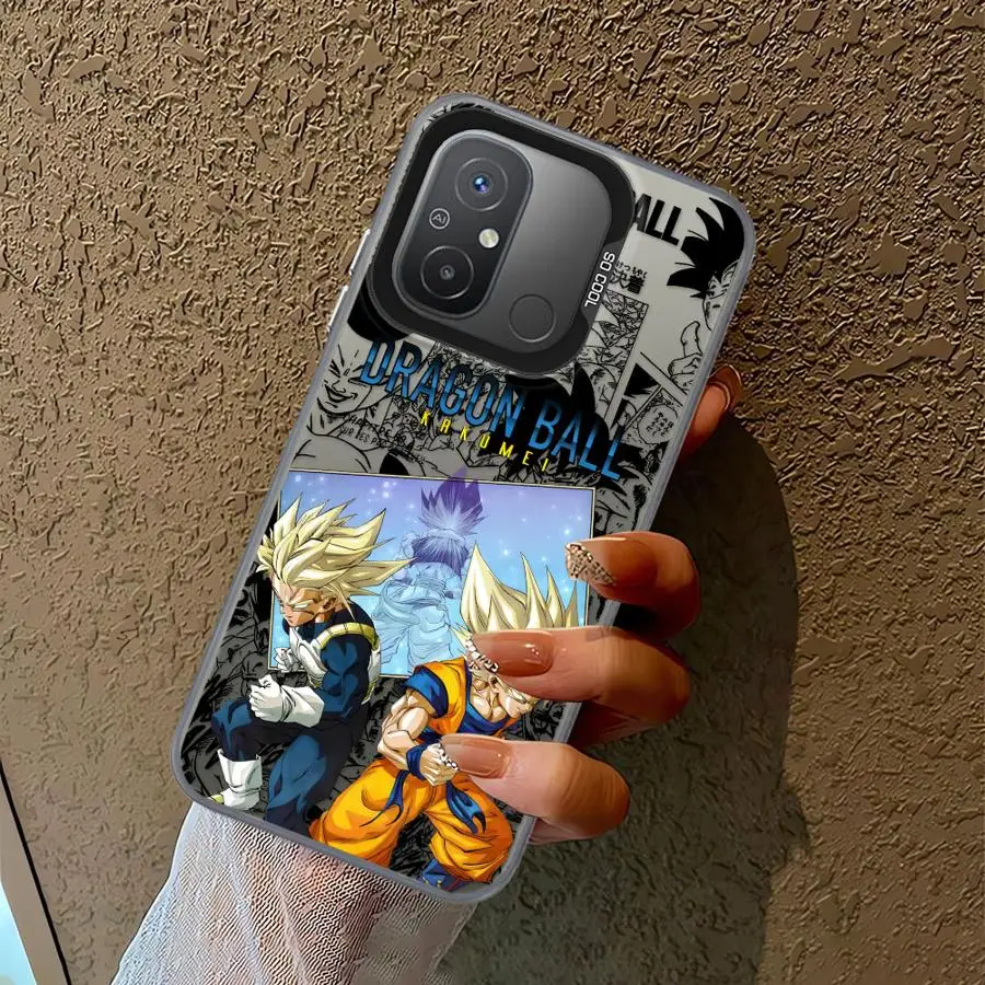 Case voor Xiaomi Redmi A4 12 A1 A3 A2 Plus 13 A3x 13C 12C 14C Soft Cover Dragon Ball Comics Goku Frieza