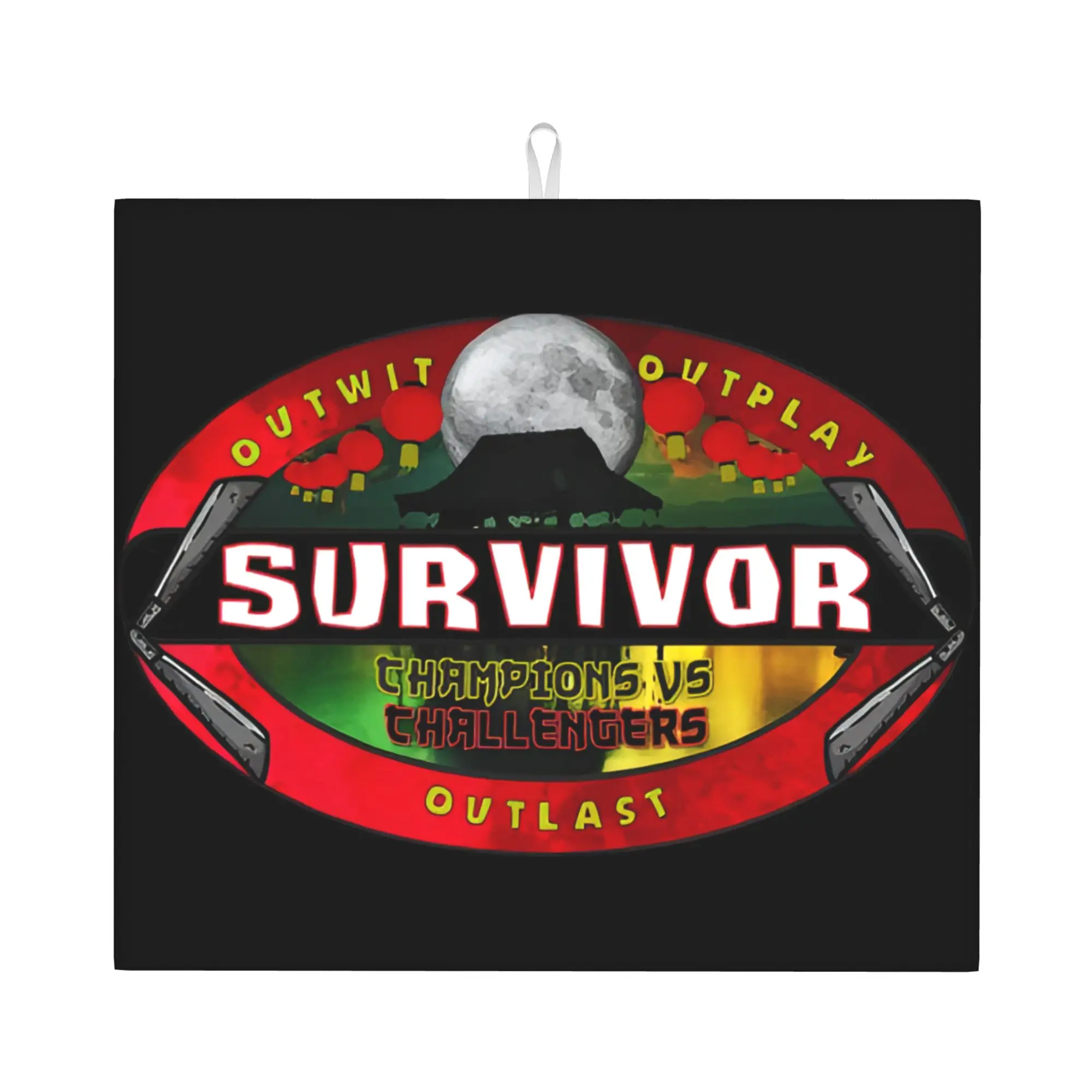 Adventure Game TV Show Survivors Non‑Slip Waterproof Absorbent Barware Tableware Oil Proof Reusable Drying Mat For Kitchen