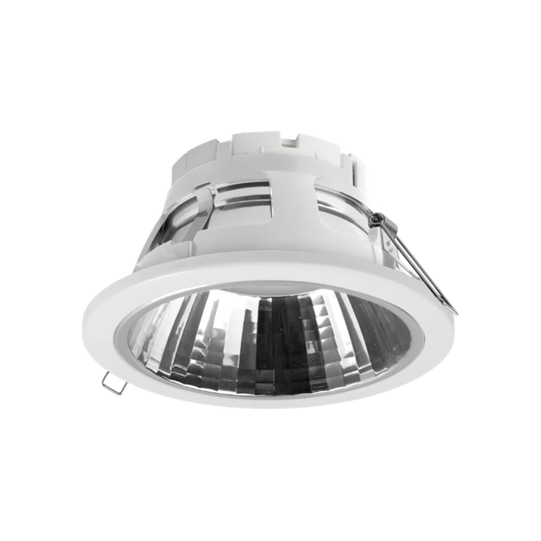 Pack of 2, LED GX53 Bulb Fixture Recessed Downlight Anti-Glare/Dazzing 7W, with Fixture/Fitting by MEGAMAN (Hole Cutout 110mm)