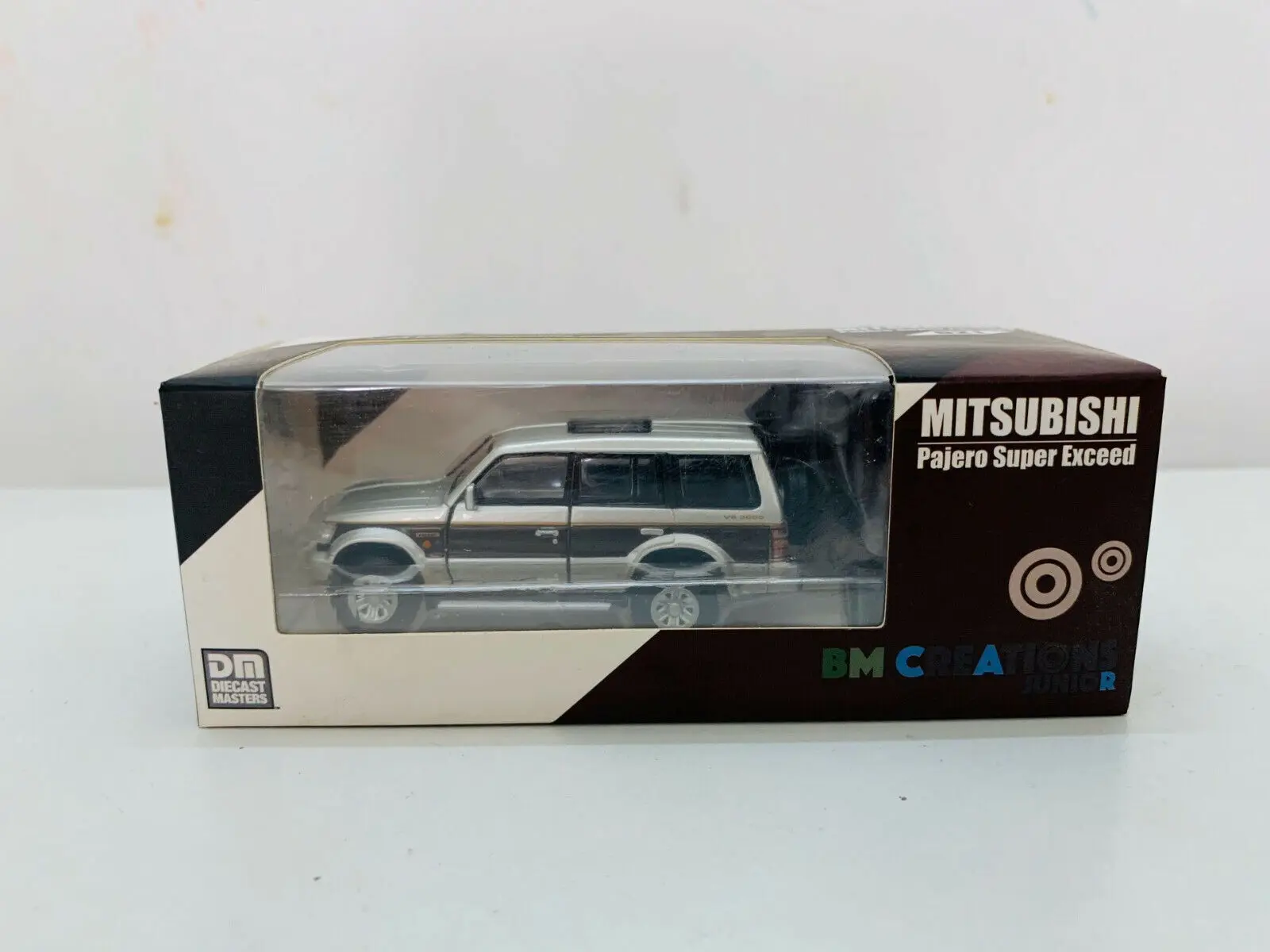 BM Creations Junior Pajero Stripe (LHD) Open Door 1:64 Scale DieCast Miniature Model Car